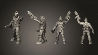 Military figurines Blade Gang 008 3d model
