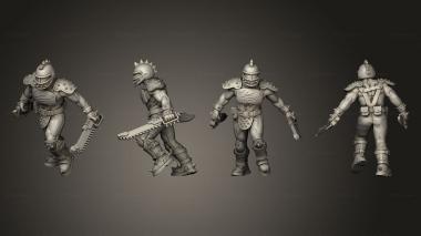 Military figurines Blade Gang 009 3d model