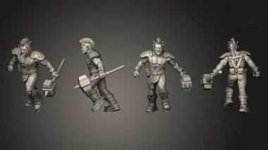 Military figurines Blade Gang 011 3d model