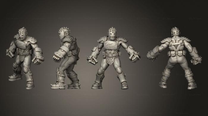 Military figurines (Blade Gang 016, STKW_3445) 3D models for cnc