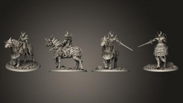 Military figurines (Blood Cavalier Point 2, STKW_3449) 3D models for cnc