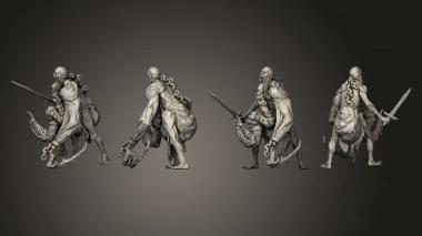 Military figurines Bloodfiends Armed base 002 3d model
