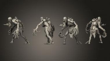 Military figurines Bloodfiends Base 001 3d model