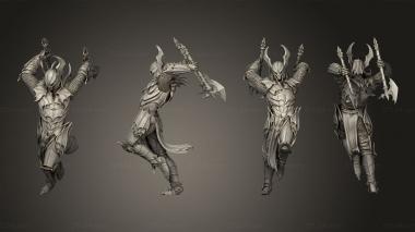 Military figurines Bloodknight Axe Strike 3d model
