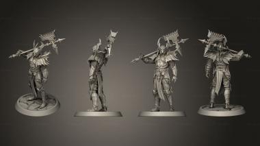 Military figurines Bloodknight Hammer Idle 3d model