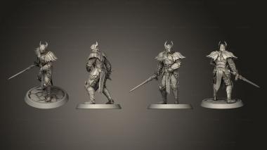 Military figurines Bloodknight Sword Idle 01 Complete No Shield 3d model
