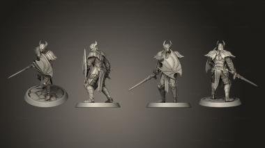 Military figurines Bloodknight Sword Idle Complete 3d model