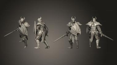 Military figurines Bloodknight Sword Idle Full 3d model