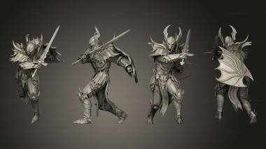 Military figurines Bloodknight Sword Windup 03 3d model