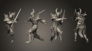 Military figurines Bloodknight Sword Windup 3d model
