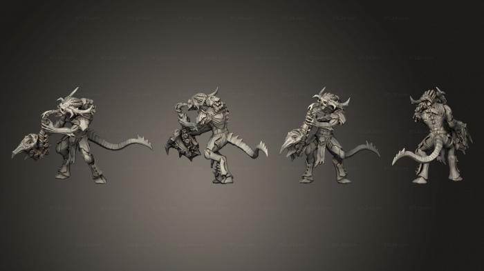 Military figurines (Bloodletter 1, STKW_3491) 3D models for cnc