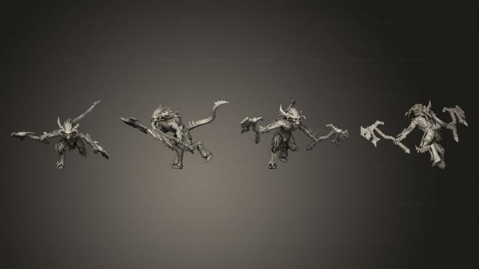 Military figurines (Bloodletter 10, STKW_3501) 3D models for cnc