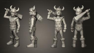 Military figurines Bobby the Barbarian 3d model