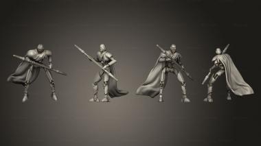 Military figurines Bodyguard Droids 2 cloak 3d model