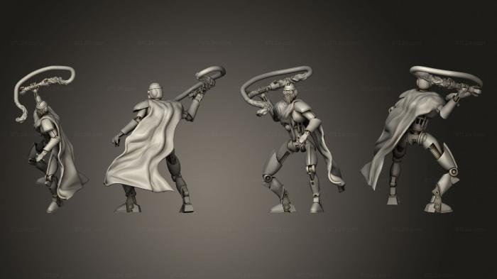 Military figurines (Bodyguard Droids whip cloak 1, STKW_3521) 3D models for cnc