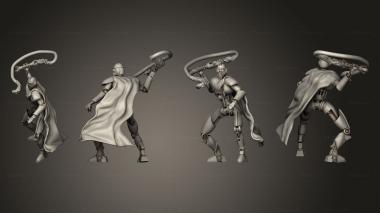 Military figurines Bodyguard Droids whip cloak 1 3d model