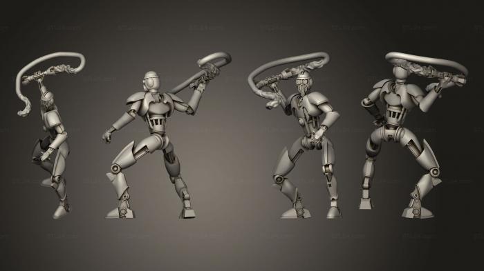 Military figurines (Bodyguard Droids whip, STKW_3522) 3D models for cnc