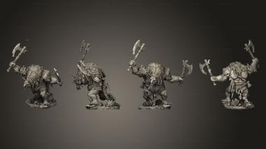 Military figurines Bog Trolls 01 3d model