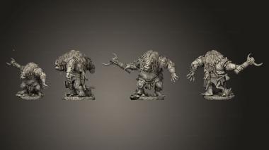 Military figurines Bog Trolls 02 3d model