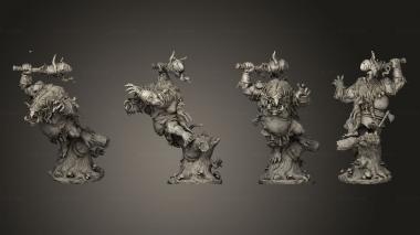 Military figurines Bog Trolls 04 3d model
