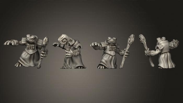 Military figurines (Boggard Necromancers, STKW_3528) 3D models for cnc