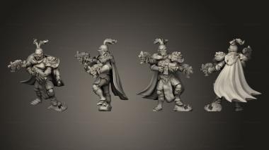 Military figurines Bolt Pistols 3d model