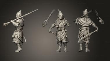 Military figurines Bolt Throwers Crew 3 3d model