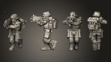 Military figurines bolter 001 3d model