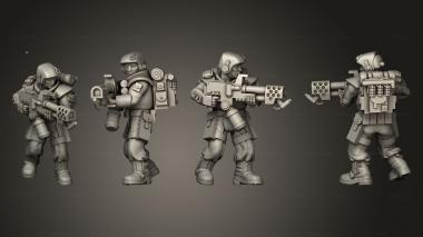Military figurines bolter 003 3d model