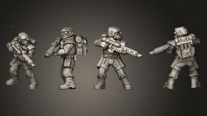 Military figurines (bolter 007, STKW_3547) 3D models for cnc