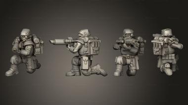Military figurines bolter 011 3d model