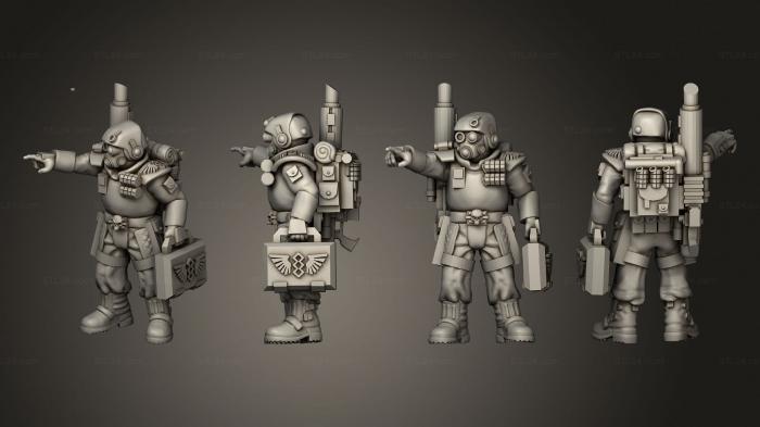 Military figurines (bolter 012, STKW_3551) 3D models for cnc