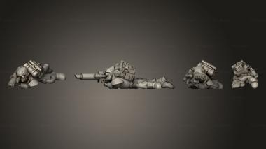 Military figurines bolter 015 3d model