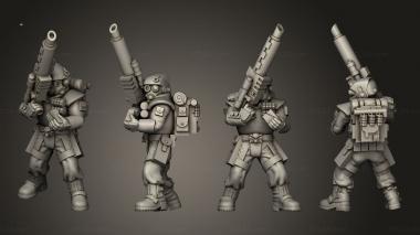 Military figurines bolter 016 3d model