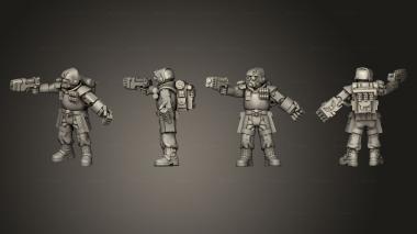 Military figurines bolter 019 3d model