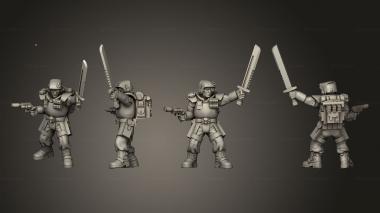 Military figurines bolter 020 3d model