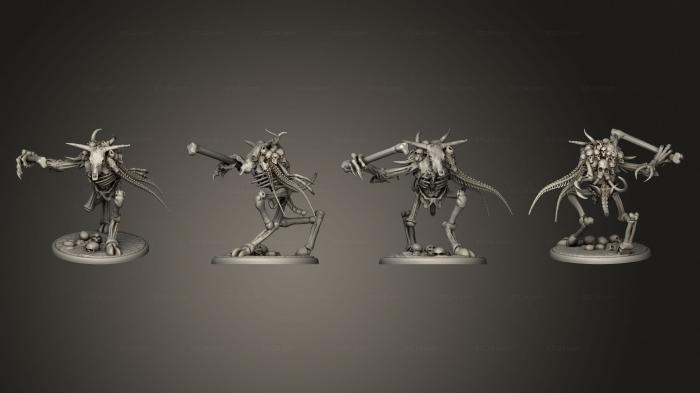 Military figurines (Bone Golem Attacking Large, STKW_3584) 3D models for cnc