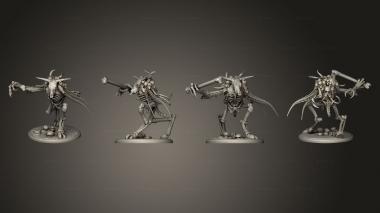 Military figurines Bone Golem Attacking Large 3d model
