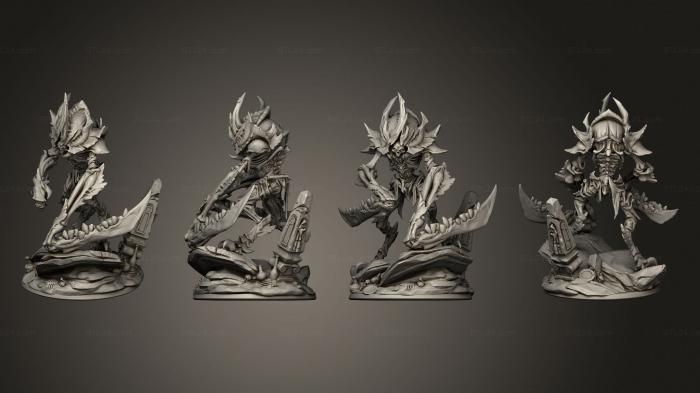 Military figurines (Bone Scythe, STKW_3587) 3D models for cnc