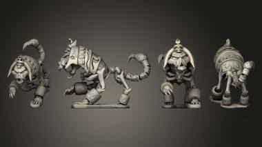 Military figurines Bone Sphynx battle sphynx ep bshinx 3d model