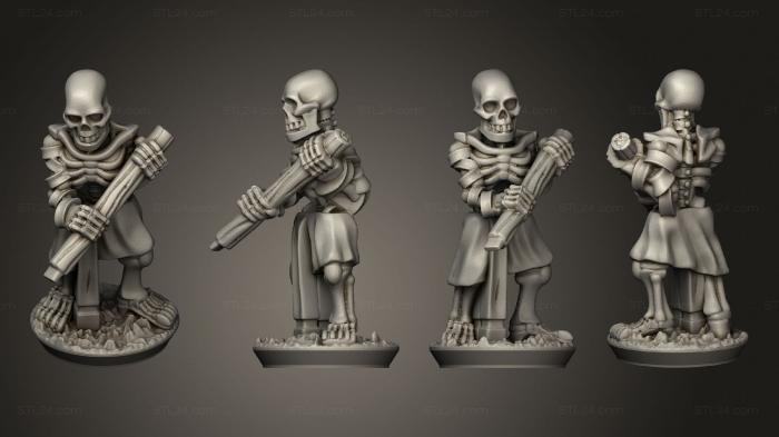 Military figurines (Bone Thrower crew 03, STKW_3595) 3D models for cnc