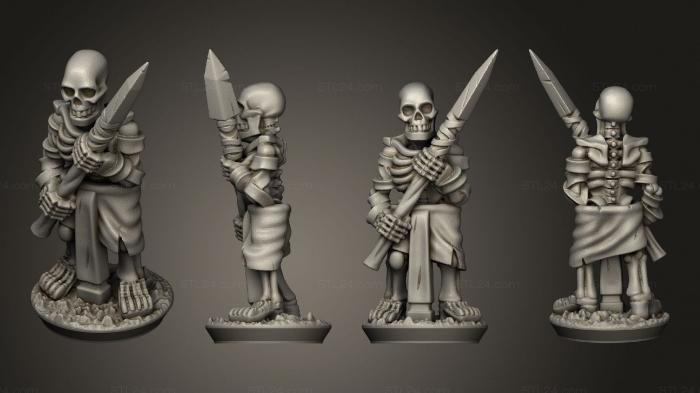 Military figurines (Bone Thrower crew 04, STKW_3596) 3D models for cnc