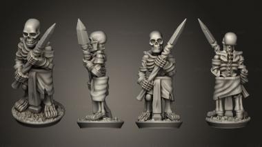 Military figurines Bone Thrower crew 04 3d model