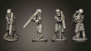 Military figurines Bone Thrower crew 05 3d model
