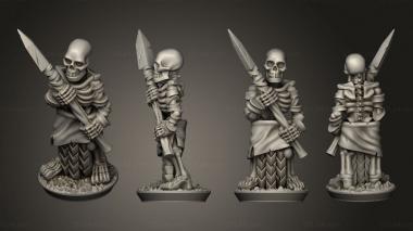 Military figurines Bone Thrower crew 06 3d model