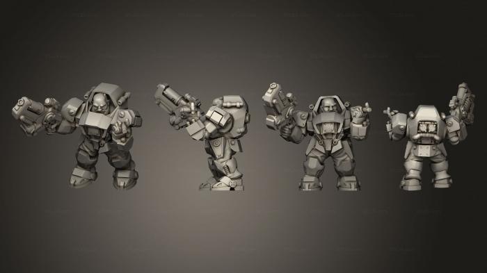 Military figurines (Border Warrior 2, STKW_3601) 3D models for cnc