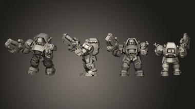 Military figurines Border Warrior 2 3d model