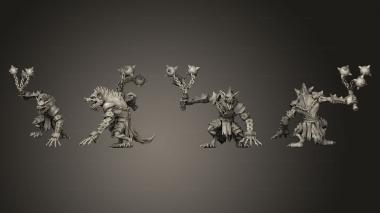 Military figurines Boss Gnoll 3d model