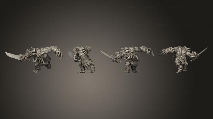 Military figurines (Boss Zhurk 2012 h bugbear chief, STKW_3619) 3D models for cnc