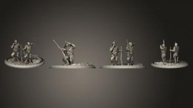 Military figurines bothf igures 3d model